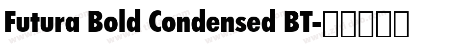 Futura Bold Condensed BT字体转换